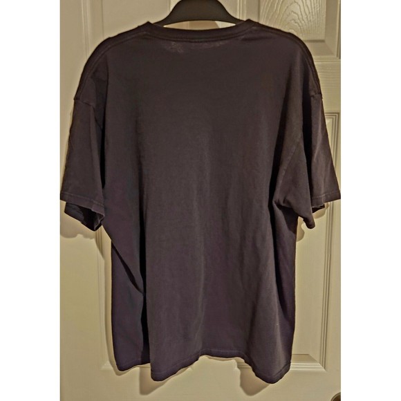 Vintage DC Batman Joker 'Broken Visage' Logo Large Print Black T-Shirt Size L - Picture 3 of 4